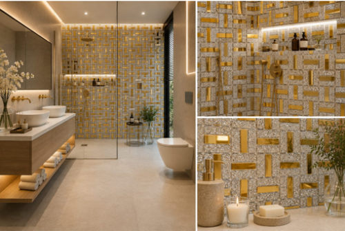 silver+gold line